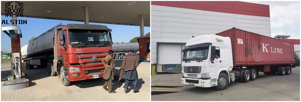 Red Euro 2 Used Howo Trucks , HW76 Cab Second Hand Dumper Truck