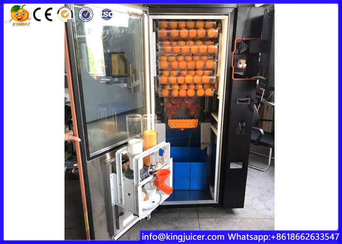 Auto Ozone Sterilazation Freshly Squeezed Orange Juice Vending Machine With Lcd Nfc