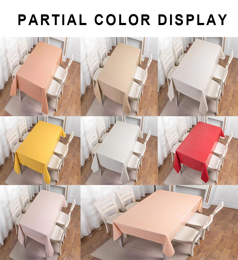 PVC Party Tablecloth Roll Nonwoven Printed Table Cloth 137cm*20m for Wedding Decoration