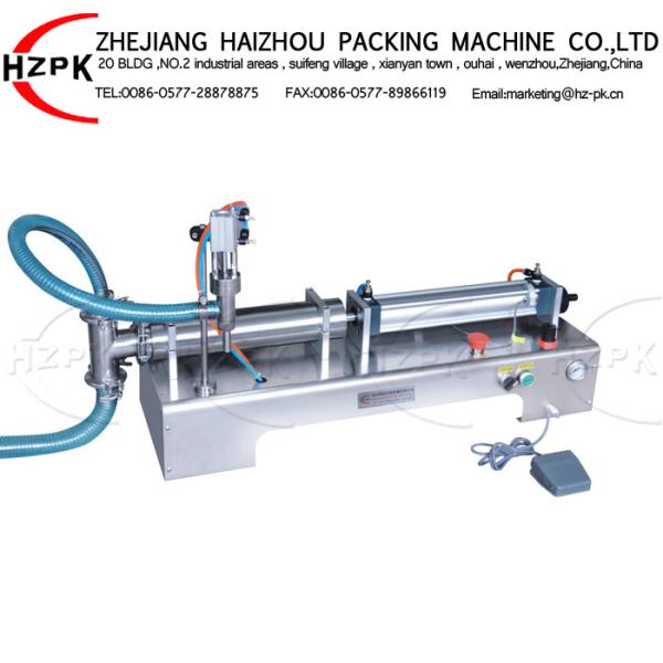 304 Stainless Steel Semi Automatic Liquid Filling Machine , Small Liquid Filling