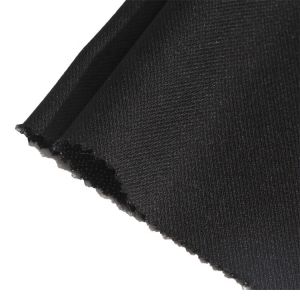 45G Polyester Tricot Fabric Plain Weave Dot Fusing Woven Fusible Interlining