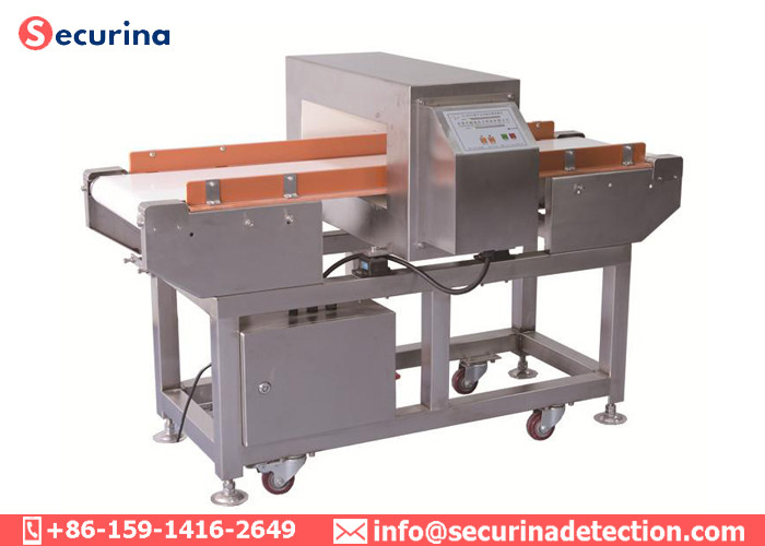 220V 30M/min FDA Food Grade Metal Detectors For Seafood Industry