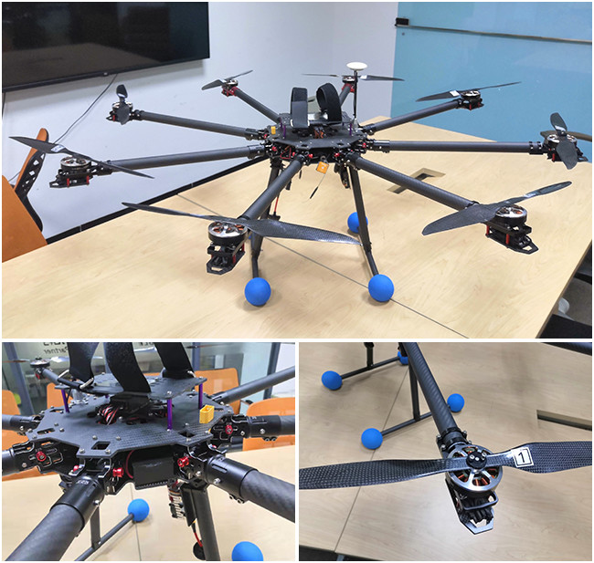 Rotor Of Drone 15-28 Inch Full Carbon Fiber UAV Drone For Power Line Using