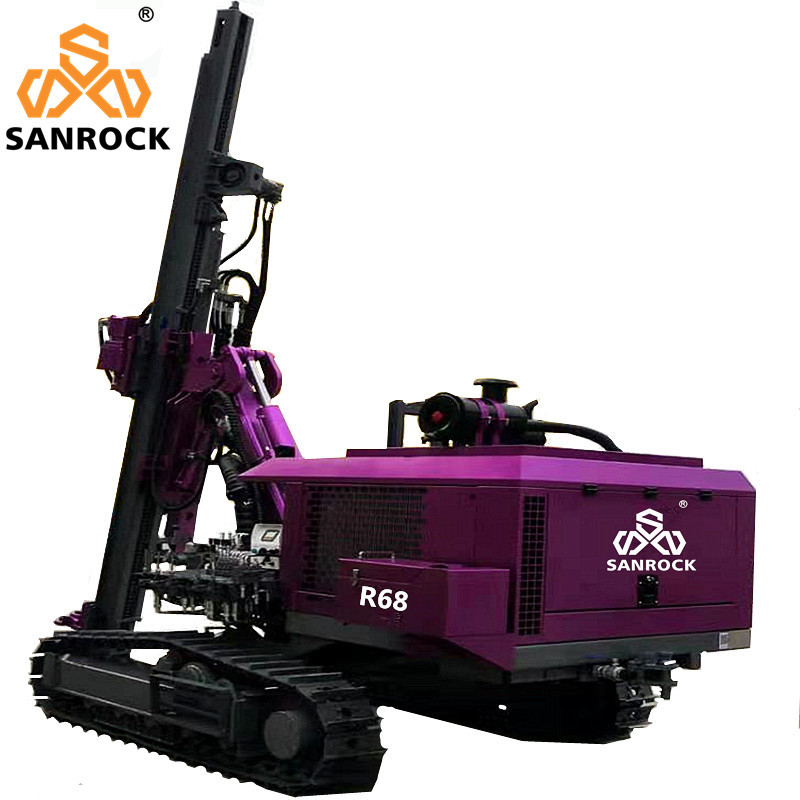 Rotary Borehole DTH Drilling Rig Equipment Diesel Power Hydraulic For Minin