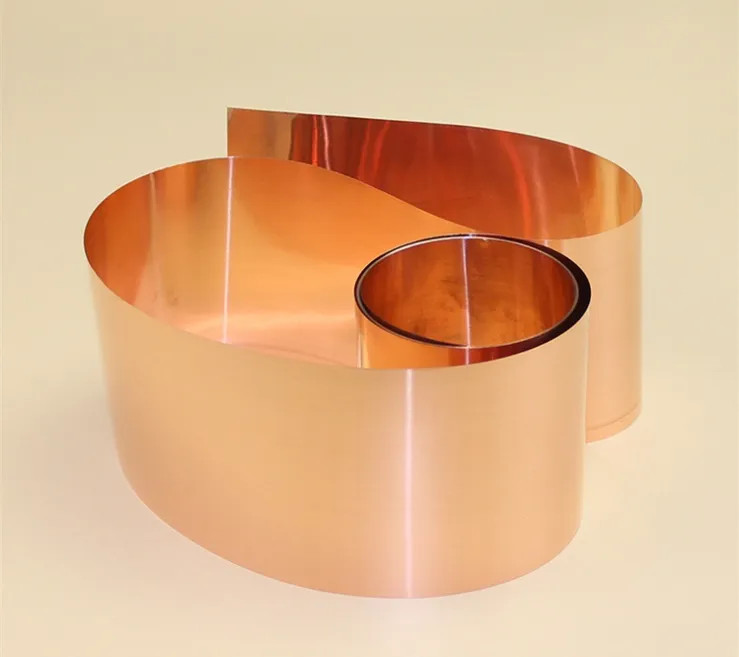 99.9% Rolled Copper Foil for Electronic Equipment 0.005mm-0.07mm Thickness