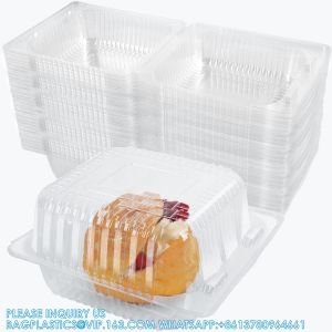 Clear Plastic Take Out Containers,Disposable Clamshell Dessert Container With