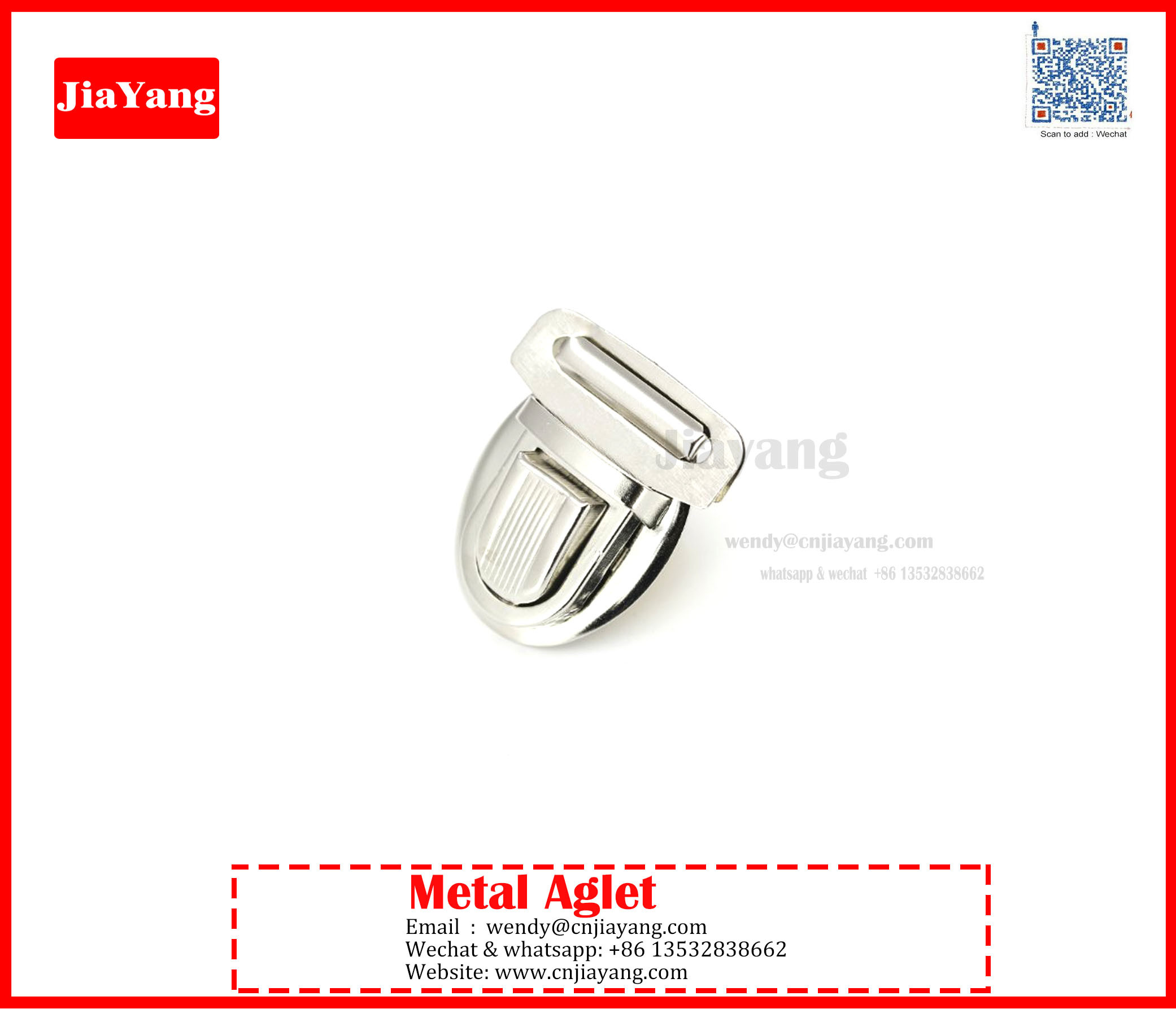 lock metal bag buckle for bags