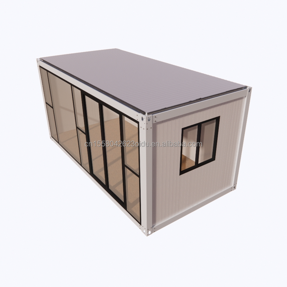 Galvanized Steel Bending 20ft Prefabricated Modular Steel Housing Eco-Friendly Container Homes for Outdoor Living Store