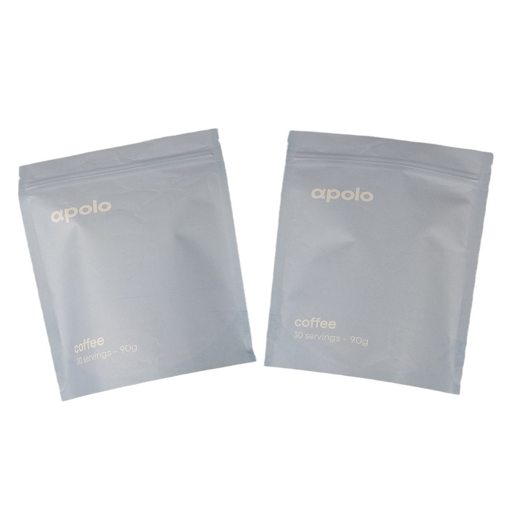 hot sale cuCstom Printed Eco Friendly Resealable Kraft Paper Pouch for Coffee Protein Powder