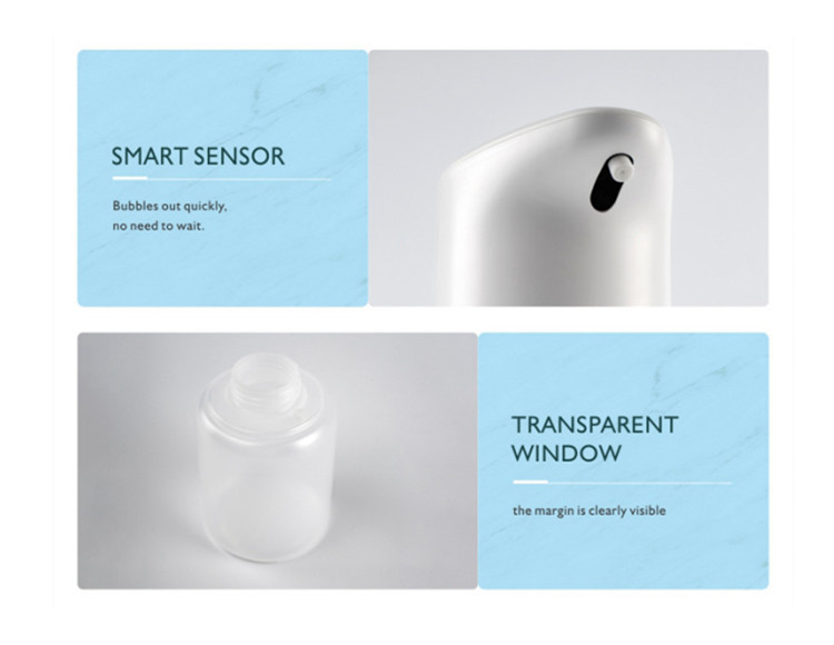 PP Countertop Touchless Hand Sanitizer Dispenser 400ML Infrared Motion Activated