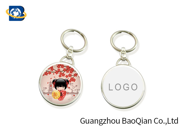 Cute Aniaml Image Lenticular Keychain 3D Effect Customizes Key Ring Eco - Friendly