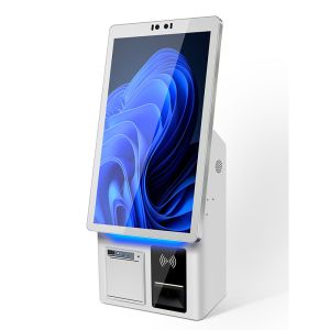 QR Code And RFID Self Service Kiosk With 10 Point Capacitive Touch For Ticket