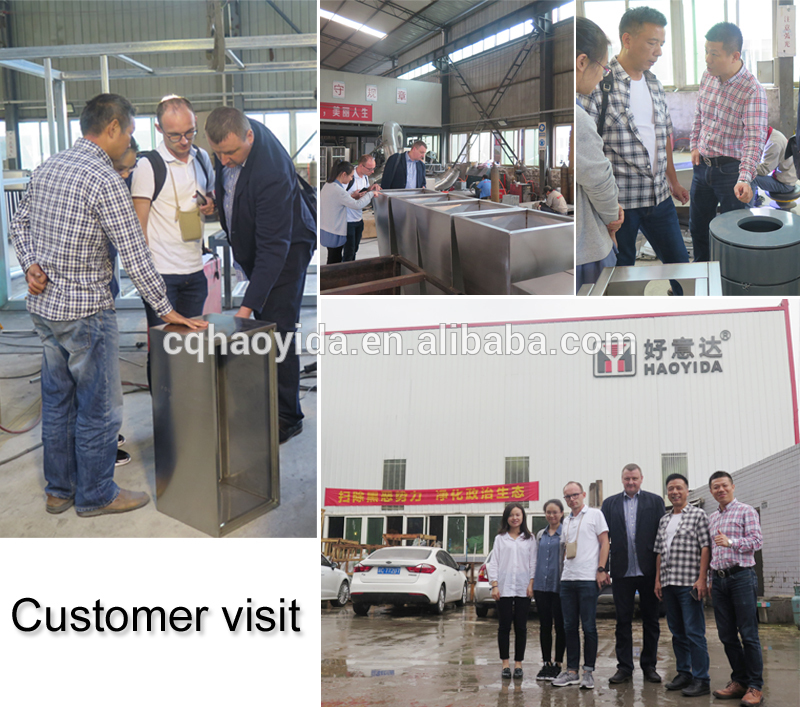 Wood Plastic Composite SGS 50L Two Compartment Trash Can