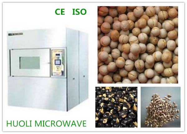 Power 10KW Cabinet Microwave Vacuum Drying Equipment For Beans Puffing Bean