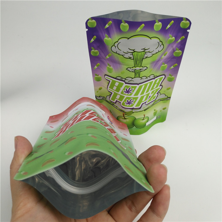 Smell Proof Cookie Spice Plastic Mylar Bag Tobacco Foodstuff