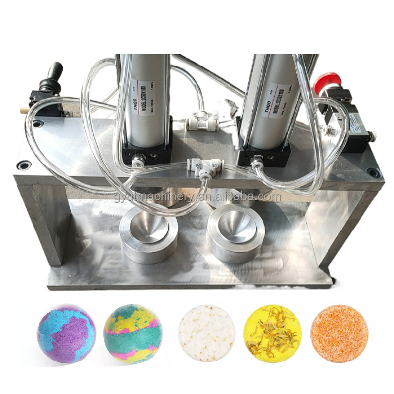 Customized Shape Bubble Fizzy Bath Bombs Making Machine Home Shampoo Bar Soap Presser