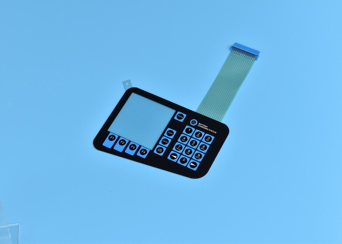 Membrane switch with 7- segment display LED with good light shield