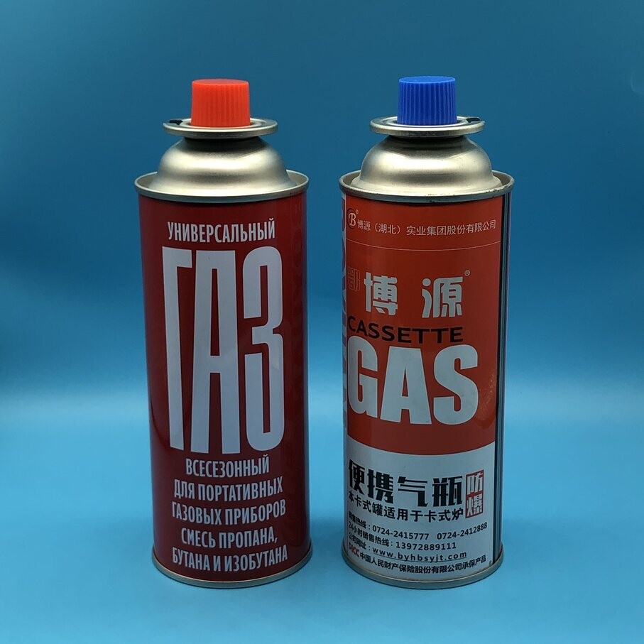 Butane Gas Cartridge for Portable Stoves - Ideal for Travel Straight Wall Tin Cans