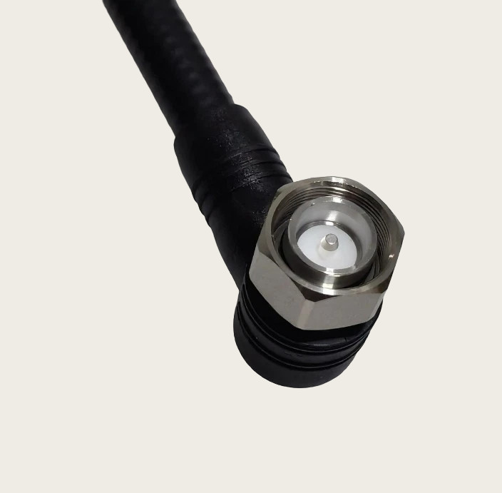 1/2 Superflex 7/16 DIN Male Right Angle To 4.3/10 Male Right Angle Jumper Cable 3M 5M 10M
