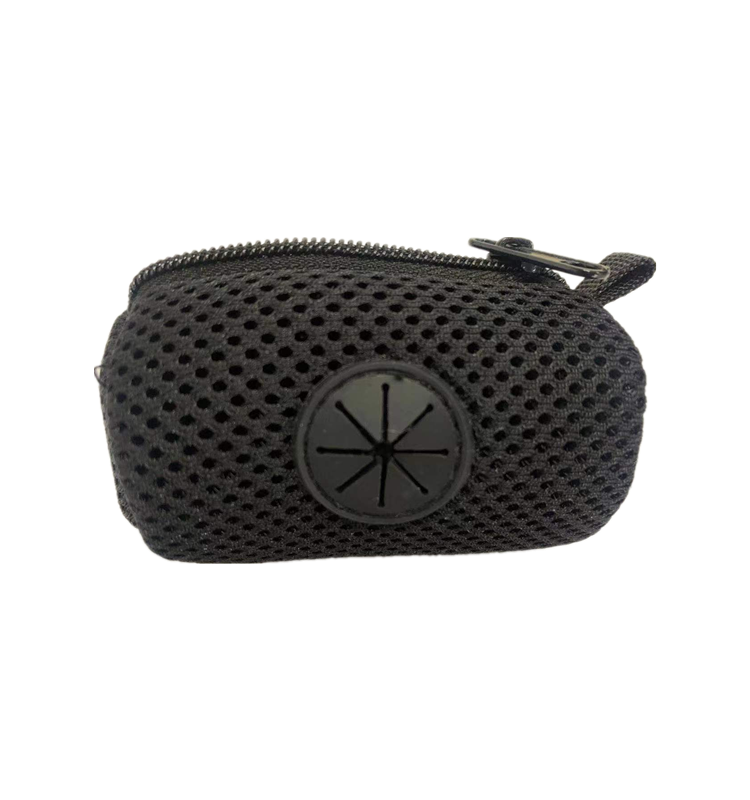 factory customize sandwich fabric net bag soft small mesh pouch portable storage pocket for power bank