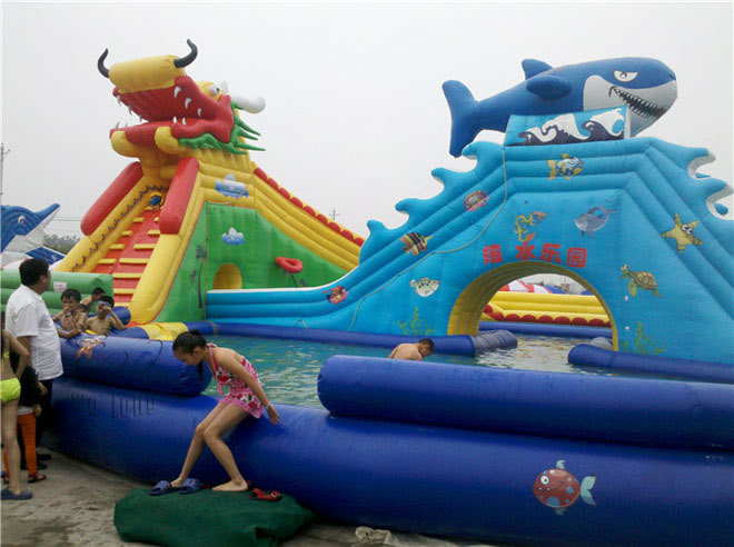 2017 CE Inflatable Water Slide For summer