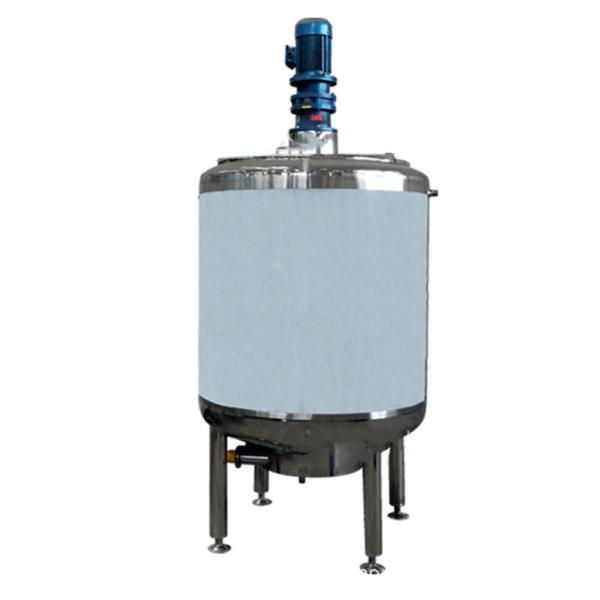 SS304 SS316L Agitation Tank 500 Kg Mixer Tank Temperature Controlled Fixed