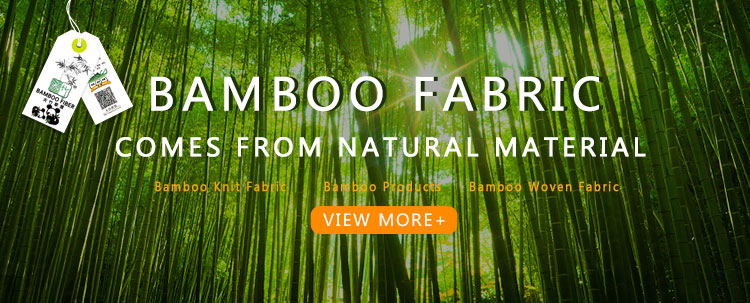 Certificated Super Soft 100% Organic Bamboo Cotton Polyester Knitting Jersey Rib Interlock Fabric Wholesale for T Shirt