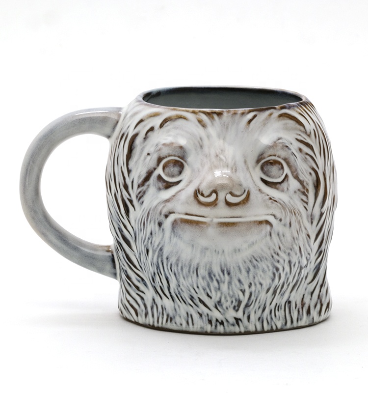 New product 2025 3d CUP animal decoration ceramic coffee 3D mug cup