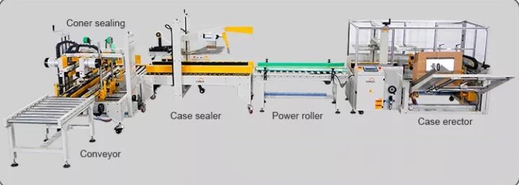 Fully Automatic Random Open Folding Box Case Former Erecting Machine Vertical Carton Erector