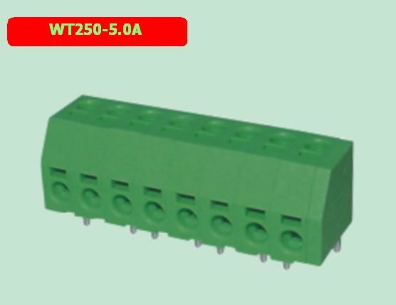 WT250-5.0A pcb spring type terminal block, spacing 5.0/7.5mm, factory direct sales