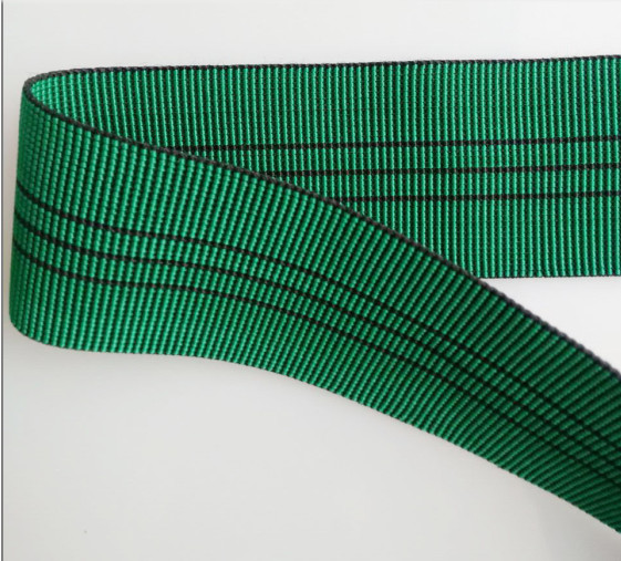 Green Upholstery Elastic Webbing PP 2 Inch Polypropylene Webbing