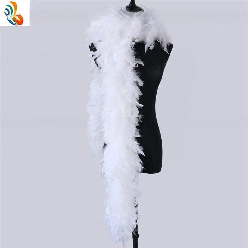 Turkey Chandelle And Marabou Feather Boa Party Decor With Patterned Dyed
