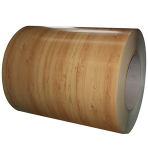 Printech Color Coil 50-Year Warranty 3003H24 Aluminium Coil 0.80*1200 PVDF Wood Grain Printech Color Coated Coil