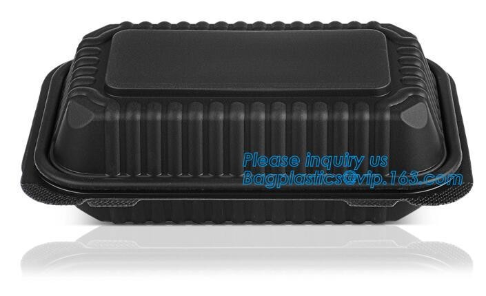 Meal Prep Containers Free Sample Bento Lunch Box Biodegradable Food Container Plastic Wheat Straw Lunch Box bagplastics