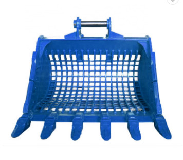 PC320 Excavator Loader Skeleton Sieve Bucket 2.1m3 Black Color