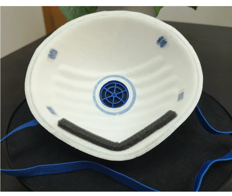 Non-Woven Disposable Face Mask with Exhalation Valve Facial Wear Respirator