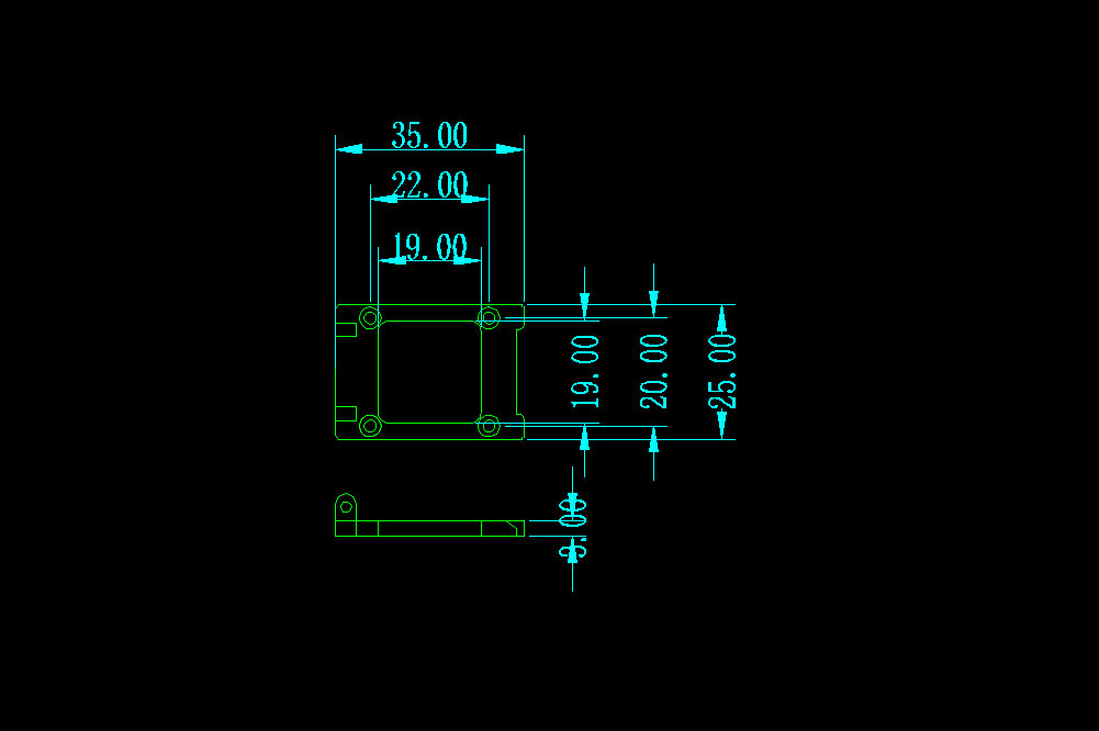 CNC Processed Custom Test Socket Holder for BGA/QFN 35MM 25MM BGA Test Socket Housing KR-2535-SP Custom