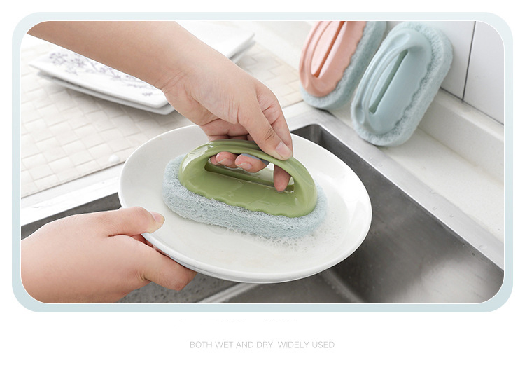 Dropshipping House hould Strong band bathtub brush with handle decontamination  Kitchen Cleaning Magic Brush