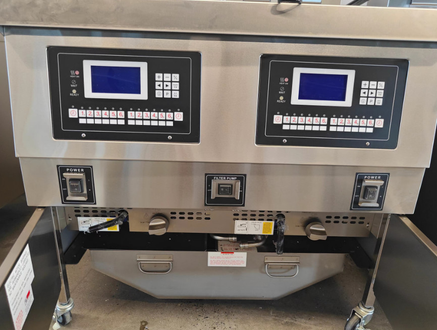 304SUS Gas Chips Commercial Open Deep Oil Fryer