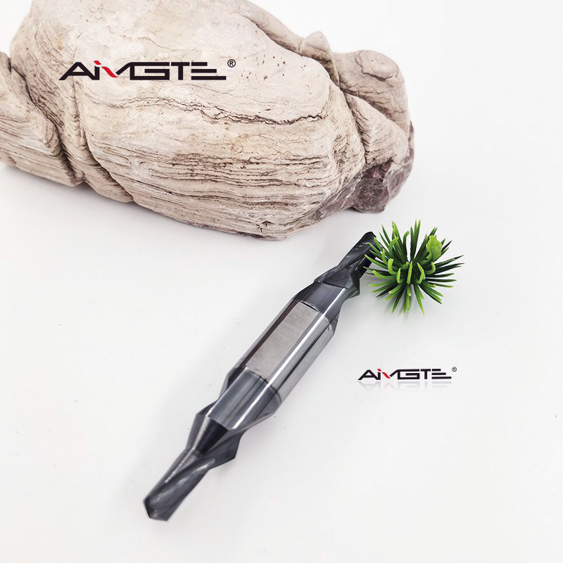 Aerospace Grade Center Drill Bit AlTiN Carbide Center Drill 60 Degree For Titanium Inconel Machining