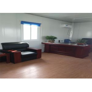 Flat Roof Modular Shipping Container Homes Sliding Window With Independent