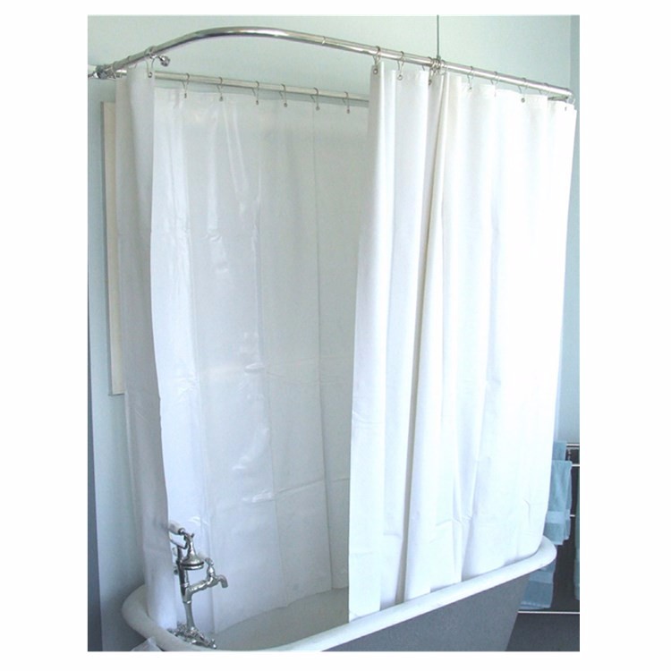 Water Repellent PEVA Plastic Shower Curtains Anti Bacteria With Magnets
