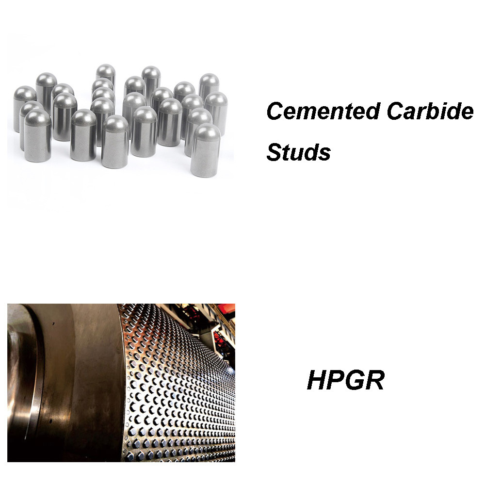 Flat Top YG20 Tungsten Carbide Studs 20% Cobalt Bits For Crushers
