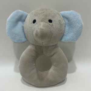  2023 New Coming Baby Plush Toys Plush Ring Elephant With Rattle BSCI Factory Manufactures