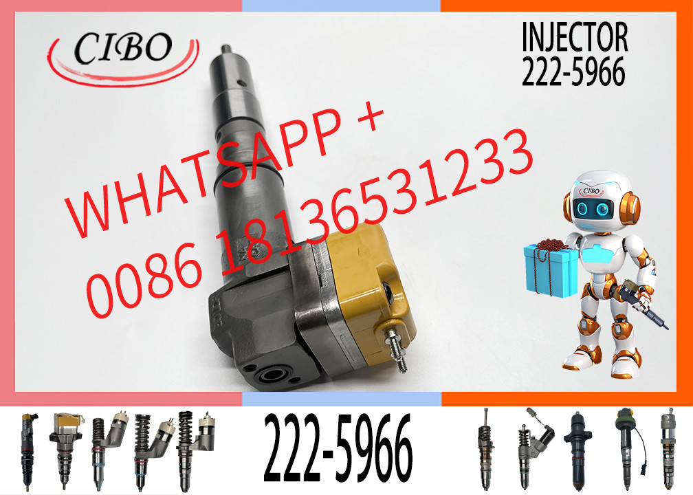 Common Rail Disesl 3412 Fuel Injector 222-5966 173-9268 198-7912 232-1168 156-3895 204-2467
