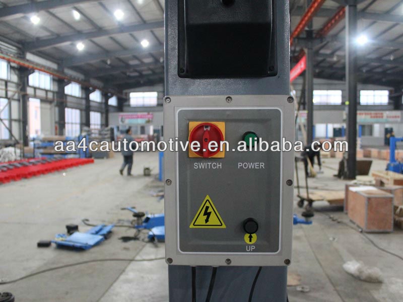 4.0T 8 bends column clear floor two post car lift