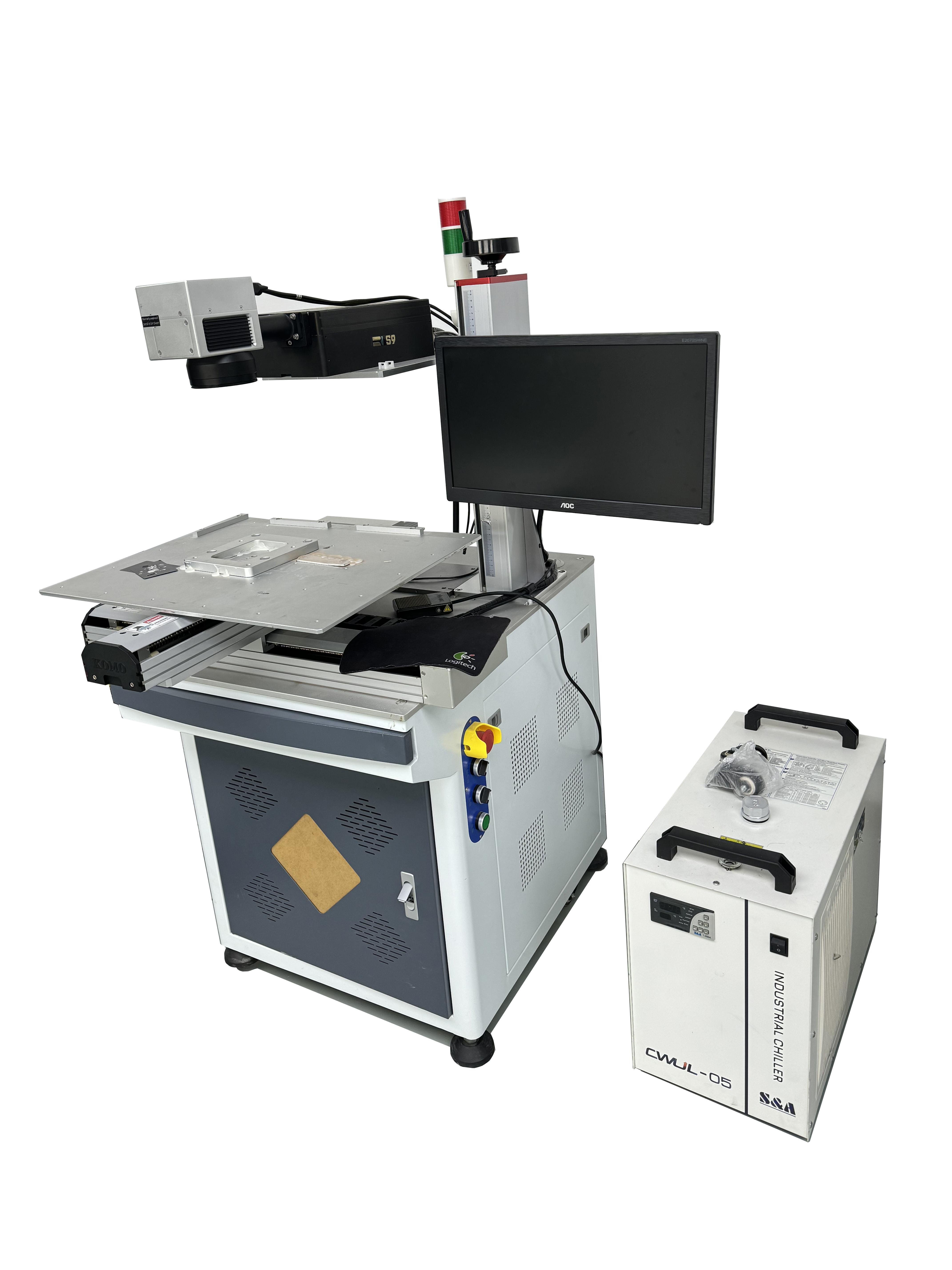 Porcelain Glass Metal Battery Surface Laser Disassembly Machine Three Axis Uv Laser Marking Machine