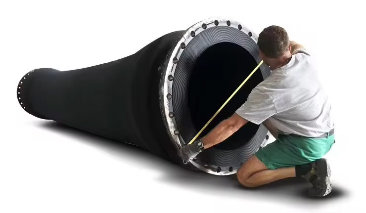 Suction Floating Dredge Pipe Wear Resistant With Swivel Flange