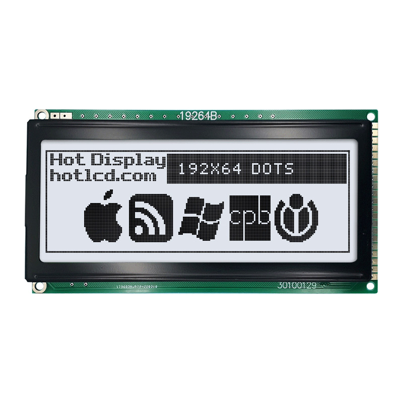 192X64 KS0108 Graphic LCD Module Display With White Backlight HTM19264B