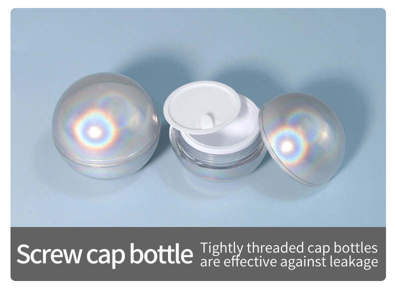 Round Shape Acrylic Cosmetic Jar 10g 20g 30g 50g Mini Cosmetic Jars For Skin Care Cream